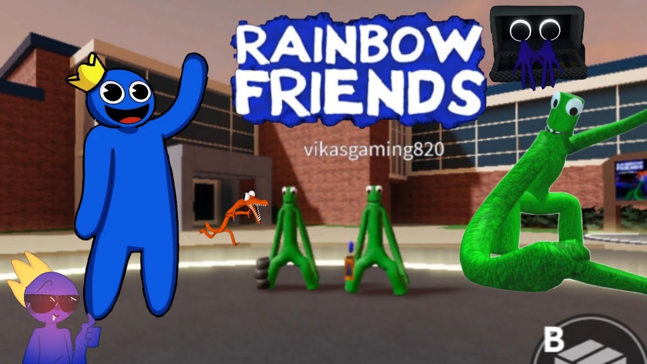 As payein with two green in Rainbow friends chapter 1 full gemeplay and funny gemeplay (ROBLOX)