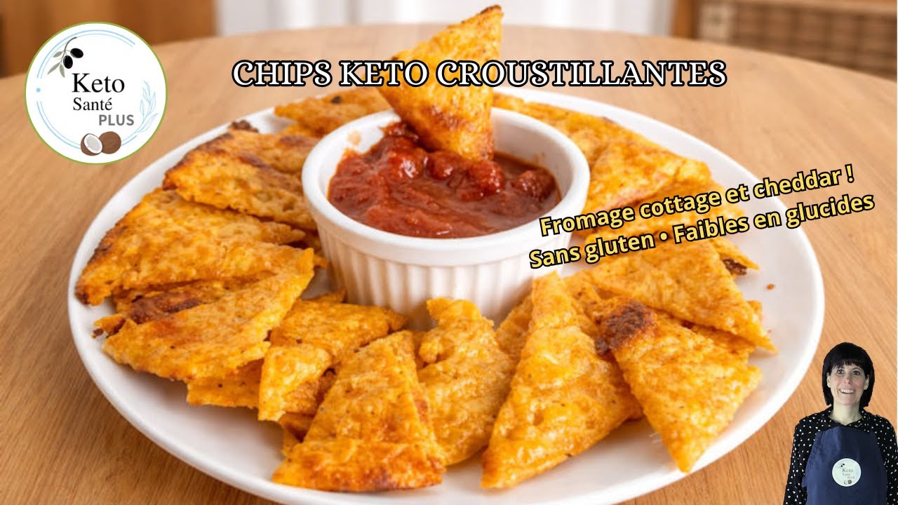 Chips Tortillas au Fromage 🧀 | Croustillantes / Faibles en Glucides (Keto) et Sans gluten