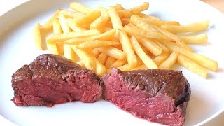 Fillet Steak & Chips Cooked In The Air Fryer  | ALDI | Home Cooking | Food Review