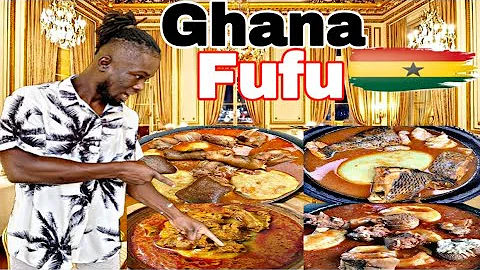 Ghana Fufu || Village Food in West Africa Ghana BEST FUFU + EXTREME Hospitality in Rural Ghana!