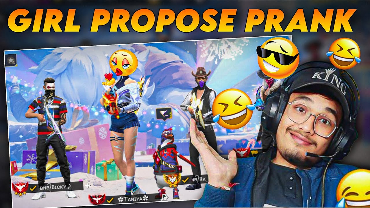 Girl Voice Propose Prank in Free Fire 😂🤣  