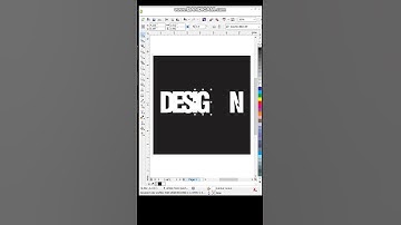 Overlapping or Shadow Text Effect in #coreldraw #shorts #shadow #overlapping