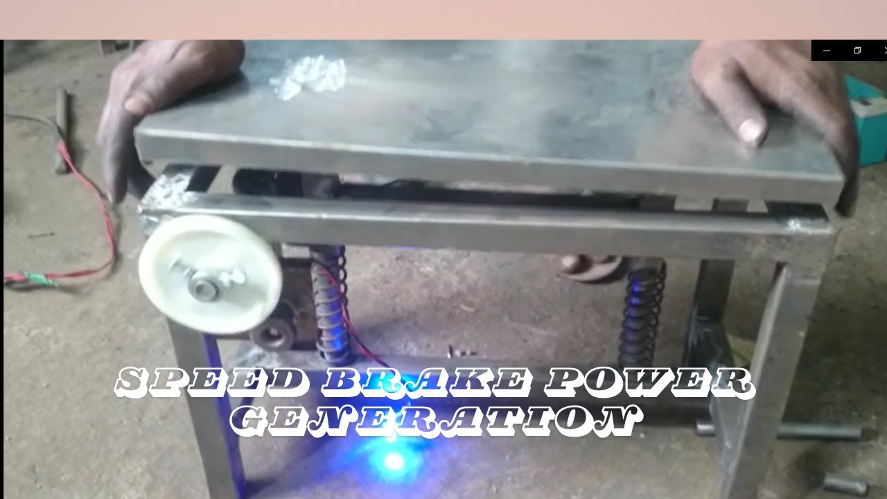 Speed Brake Power Generation | Electricity Generator Project | Final year Mechanical Project Ideas