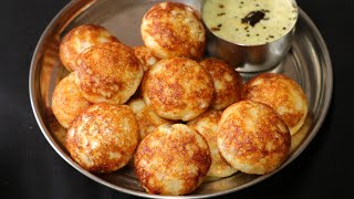 ಉದ್ದಿನ ಬೇಳೆ ಇಲ್ಲದೆ ಹೊರಗೆ ಗರಿ ಗರಿ, ಒಳಗೆ ಸಾಫ್ಟ್ ಪಡ್ಡು | Soft Inside Crispy Outside Paddu | No Urad Dal screenshot 4