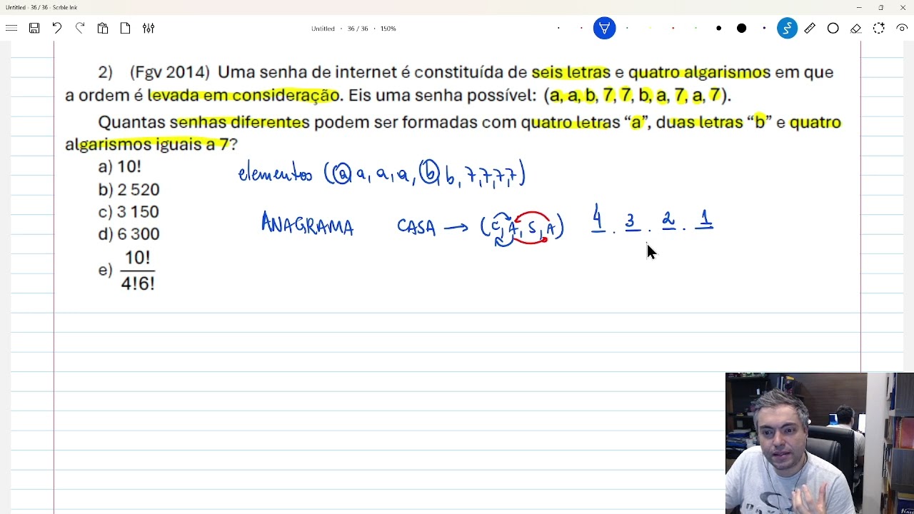 FGV 2014 - Análise Combinatória