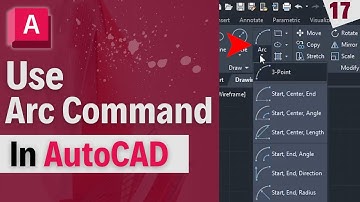 How to use Arc Command in AutoCAD - Complete Tutorial | #17