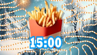 15 Minute French fries  bomb  timer