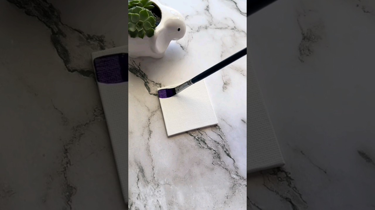 Aesthetic purple and pink sky painting 