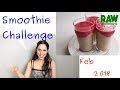 February Smoothie Challenge and Beautiful 2 Color Smoothie! |  Rawmunchies.org | Raw Vegan Recipes