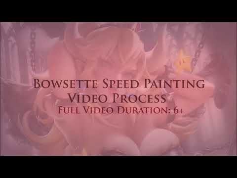 Bowsette Speed Painting