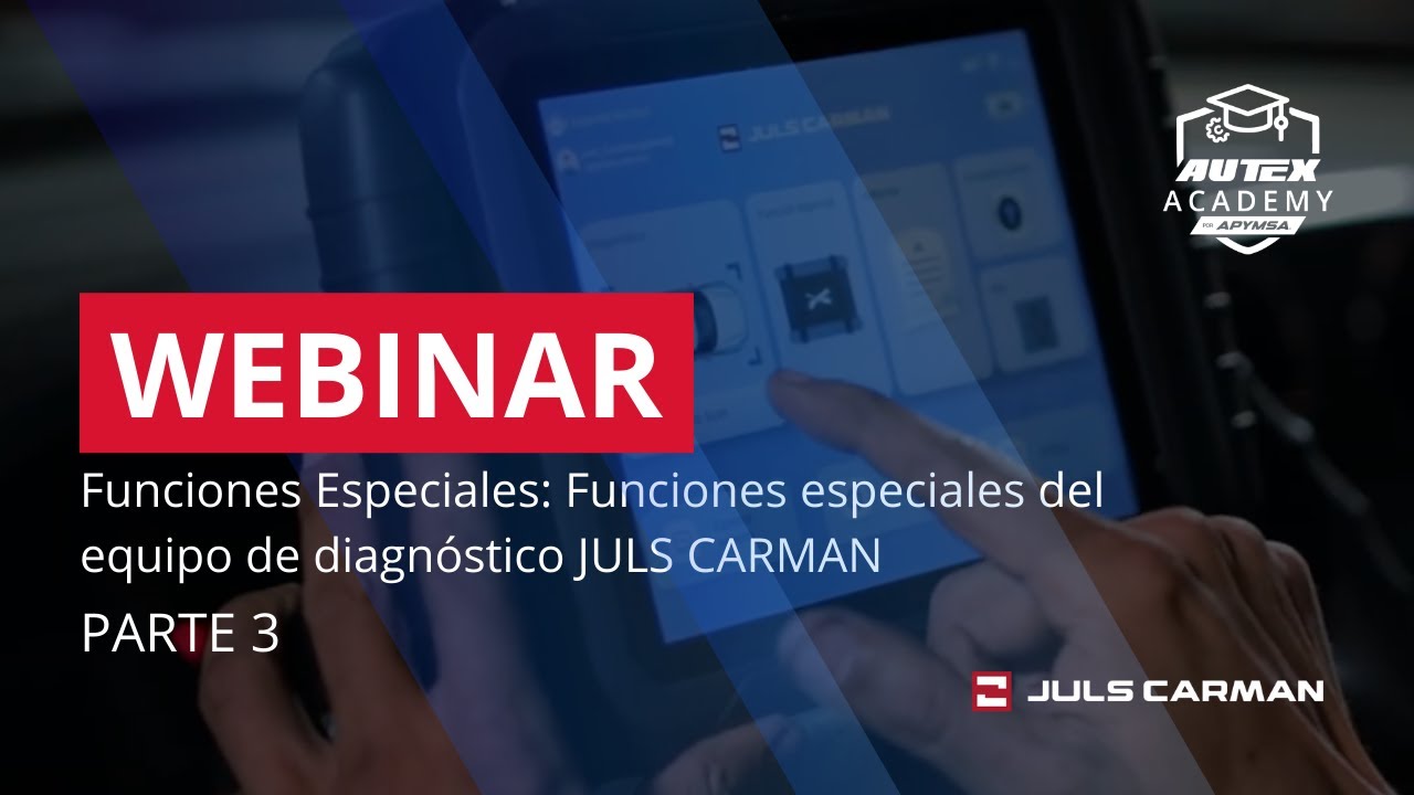 Webinar de Autex Academy| Funciones especiales del equipo Juls Carman