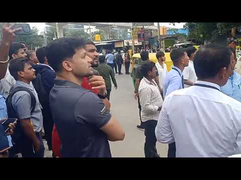 A fire broke out at a shop near the Bangalore New horizon college @fire