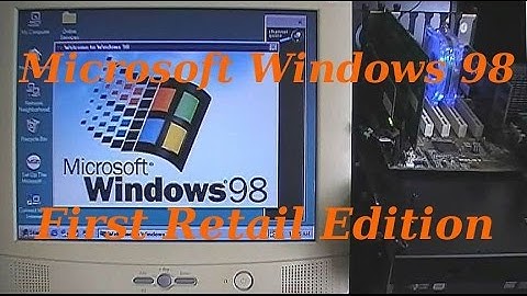 Installation of Windows 98 First Retail Edition