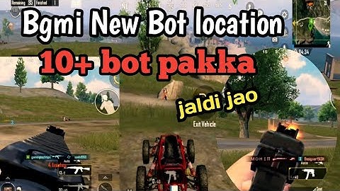BGMI NEW BOT LOCATION/ update 3.6 new bot location 10+ bot pakka melege