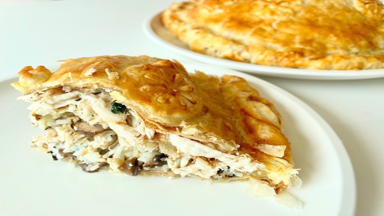 Russian Monday: Kurnik - Chicken Pie with Mushrooms, Kasha, Eggs &  Homemade Chicken Broth