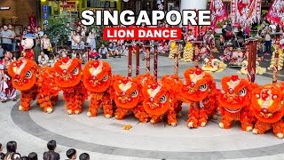 Singapore Lion Dance | Star Vista 8 Lion Dance And Drum Performance 🇸🇬🦁