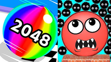 BALL RUN 2048:MERGE NUMBER VS DRAW TO SMASH LOGIC PUZZLE VS HIDE BALL :BRAIN TEASER GAMES Gameplay