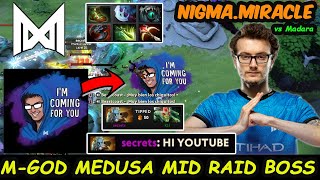 Nigma Miracle Medusa MIDLANE - RAID BOSS INSANE ARROW RIGHT CLICK BUILD Dota 2 pro Gameplay