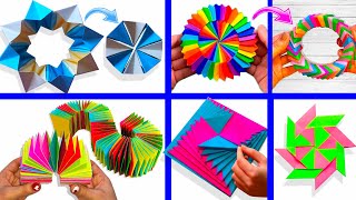 6 крутых АНТИСТРЕСС ИГРУШЕК из бумаги /ОРИГАМИ / 6 DIY TOYS made of paper / Curlicue Kinetic Origami