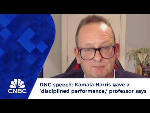 DNC speech: Kamala Harris gave a 'disciplined performance,' professor says Episode cover