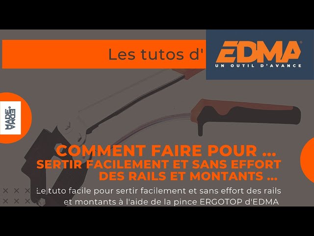 ERGOTOP® - Pince à sertir tous types de rails et montants - EDMA