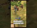 Monks Convert an Elephant | AoE2, #aoe2, #ageofempires2