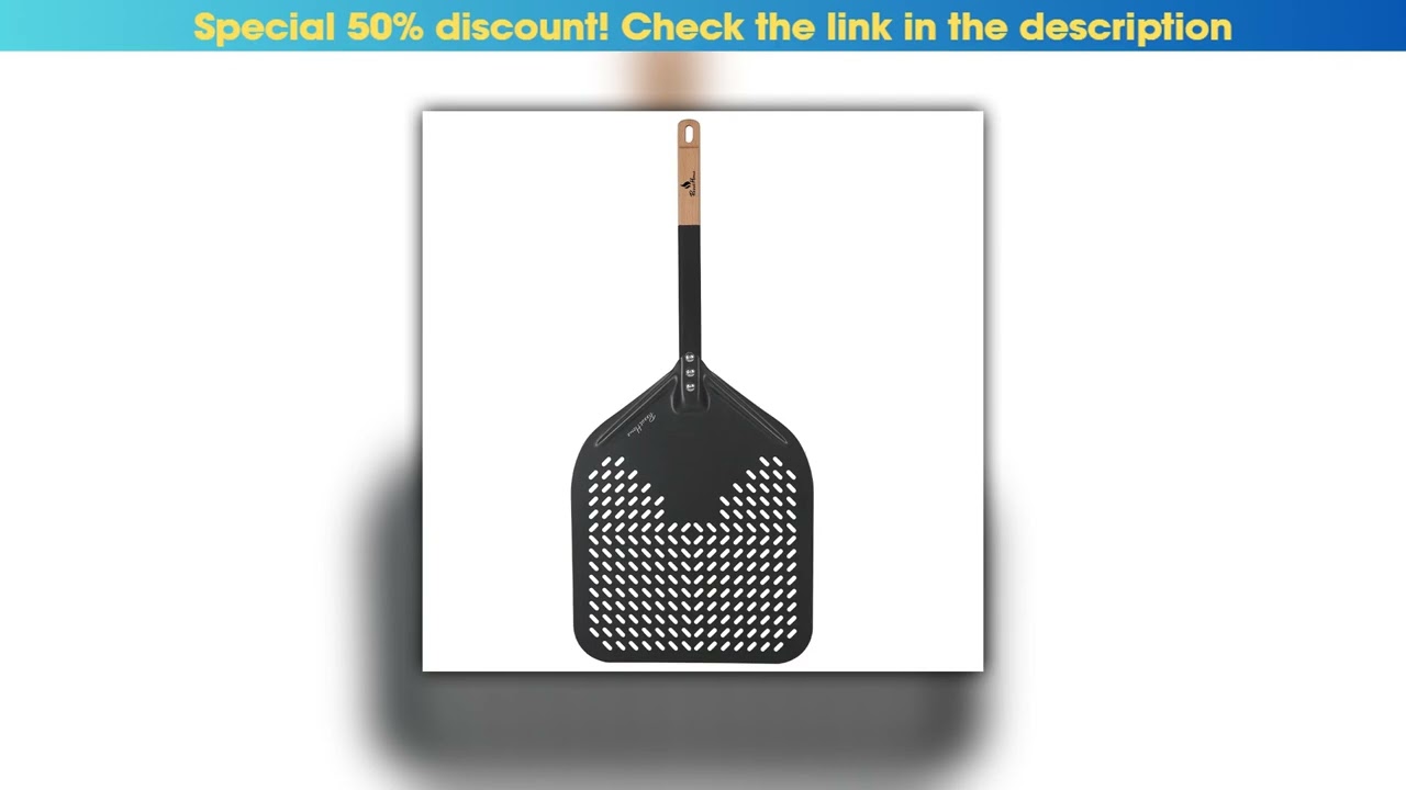 Hands-on Onilini 12/13/14/ inch Pizza Peel Wood Aluminum Alloy Handle Pizza Shovel Retangular Pizza