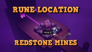 Where is Redstone Mines Secret Rune Located in Minecraft Dungeons