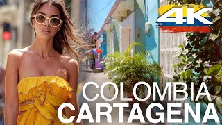 Colombia. Cartagena. 4K Walk 🇨🇴