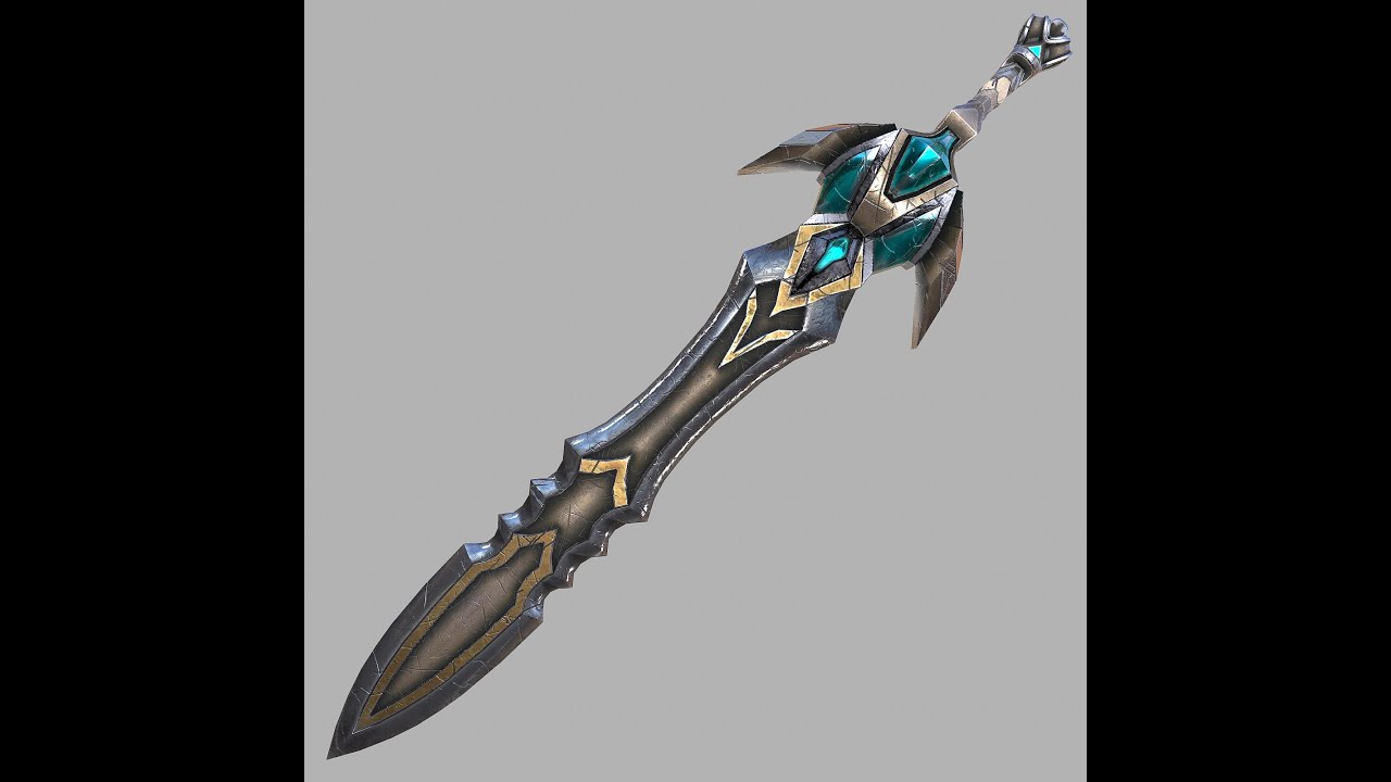 fantasy sword 23 3d model