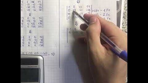 2.2 Determinantes - Método de Gauss