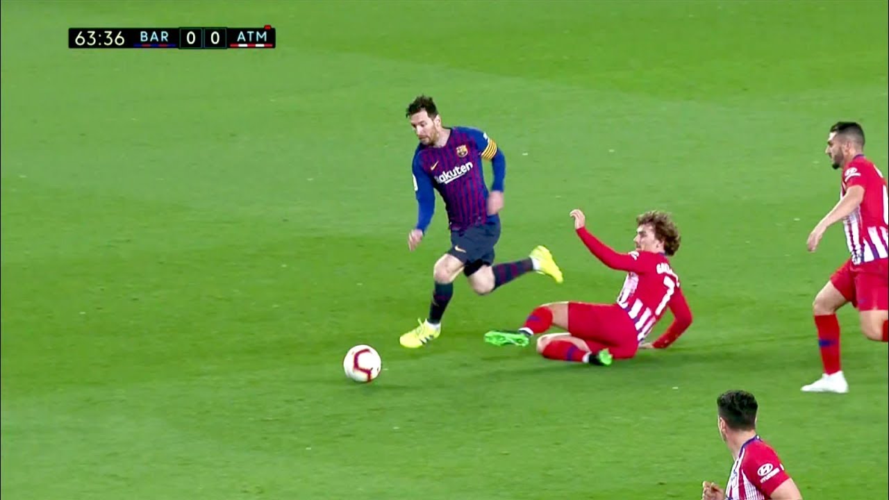 The Magical Skills Of Lionel Messi 18 19 Youtube