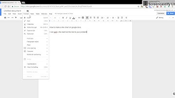 How to make a line chart on google docs