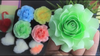 DIY CRAFT | How to make Realistic Paper Rose Flower | Complete Tutorial for Beginners