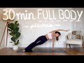 30min full body pilates workout  full body toning  lengthening  intermediate level  lidiavmera