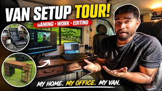 From Normal Van to PRO Setup! Gaming + Work + Editing Setup | INDIAN VAN LIFE