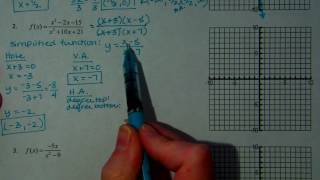 Rational Functions Test Review Page 1