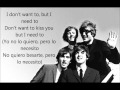 The Beatles-You really got a hold on me (letra-lyrics)