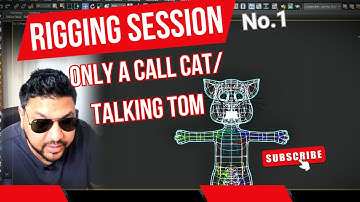 Rigging session no 1 of Only a call cat/Talking tom MODEL with Biped