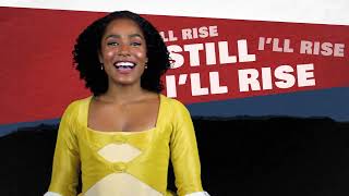 'I Rise' by Maya Angelou, performed by the Hamilton LA Schuyler Sisters by Hamilton 17,049 views 2 years ago 1 minute, 22 seconds
