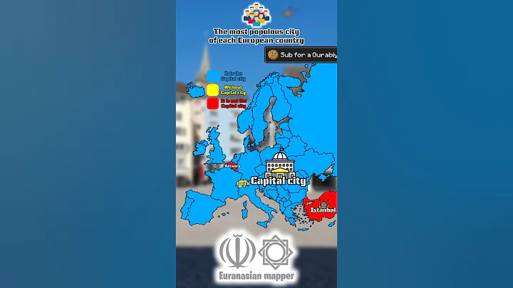 The most populous city of each European country👥 | #country #mapper #mapping #europe #geography #map