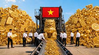 Inside Vietnam's Secret Gold Factory: How 99.99% SJC Bars Are Made | Full Factory Process