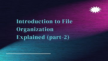 File Organization in DBMS Explained | Types & Selection Criteria