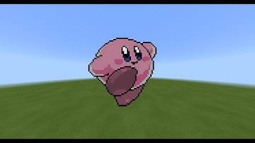 Pixel Art: How To Build Kirby In Minecraft