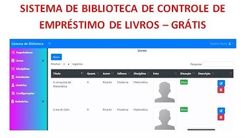 Sistema de gerenciamento de bibliotecas em php, MySQL e javascript