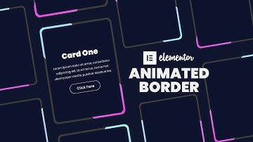 How To Create Elementor Animated Border | WordPress Elementor Tutorial | Elementor Tips and Tricks