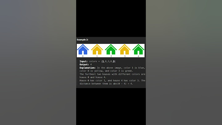 LeetCode 2078 Two Furthest Houses With Different Colors #leetcode #coding #python #algorithm