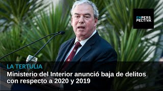 Ministerio del Interior anunció baja de delitos con respecto a 2020 y 2019