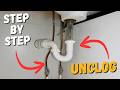 How to UNCLOG a Drain or Sink: Easy Step-by-Step DIY Guide