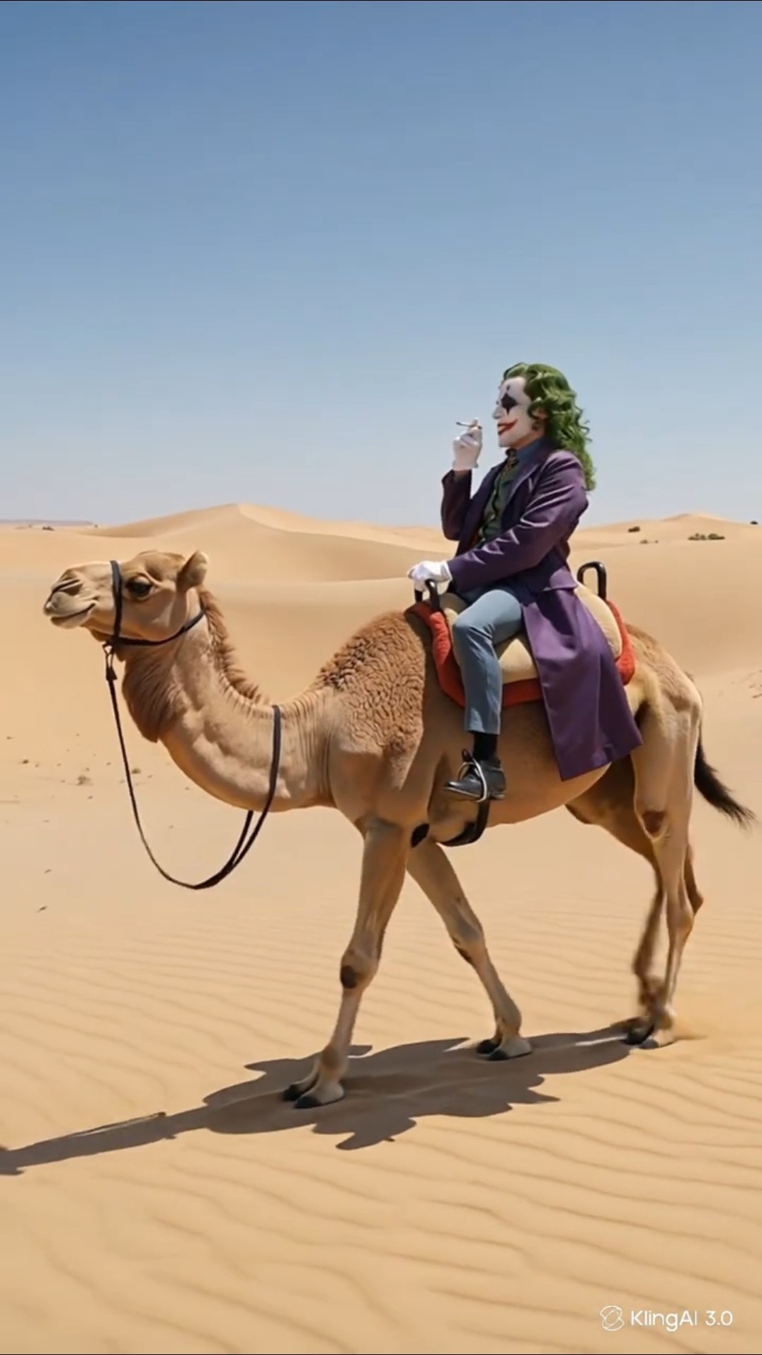 Xjoker rides a camel.#joker #xjoker #madness #psychopath #horror